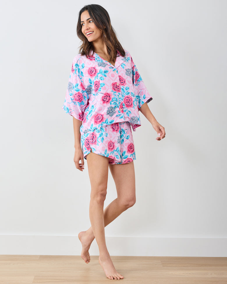 Glinda's Garden - Eco Satin Sweet Dreams Set - Popular Pink - Printfresh