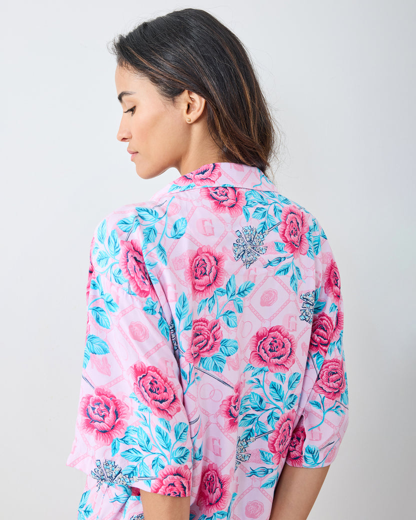 Glinda's Garden - Eco Satin Sweet Dreams Set - Popular Pink - Printfresh