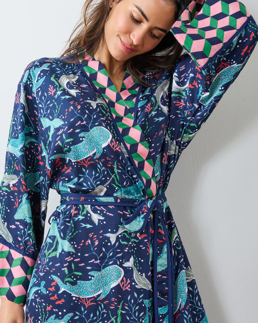 Arctic Sealife - Eco Satin Sweet Dreams Set - Blue Chill - Printfresh