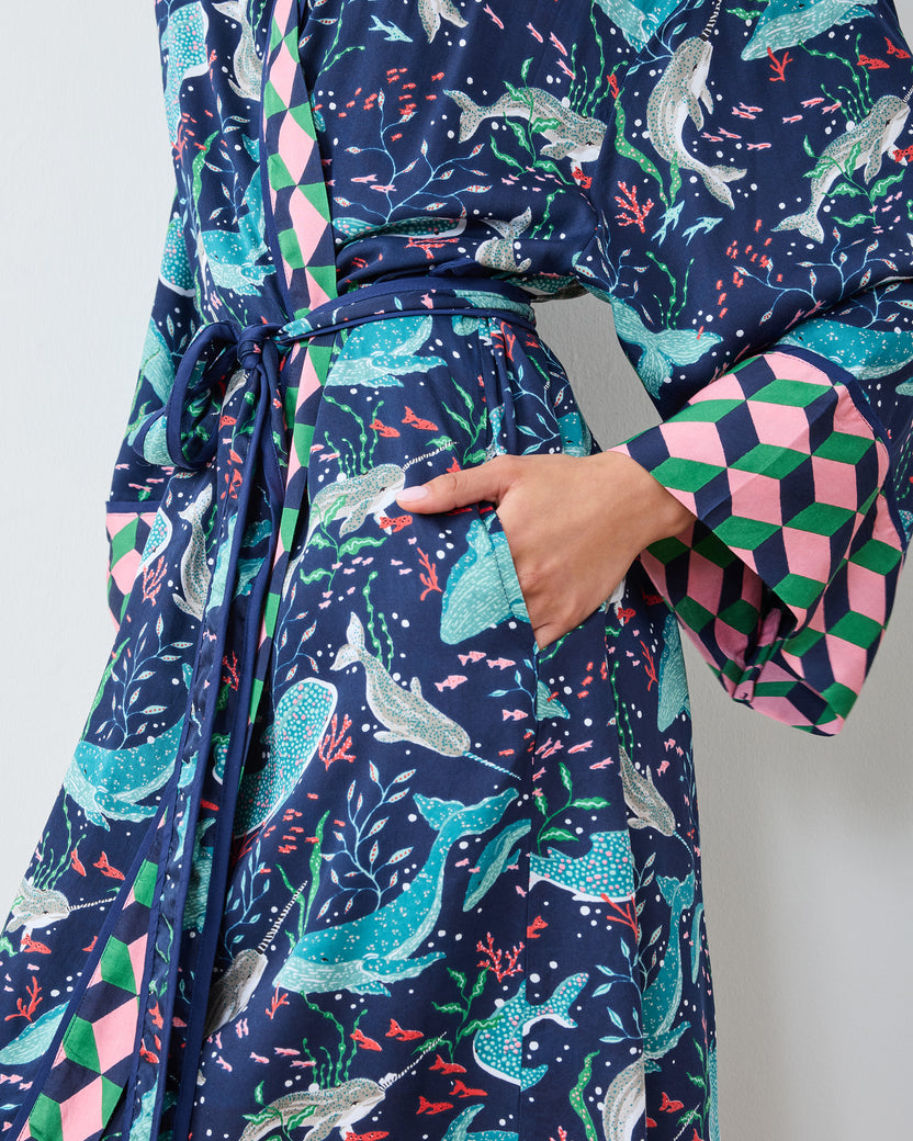 Arctic Sealife - Eco Satin Sweet Dreams Set - Blue Chill - Printfresh