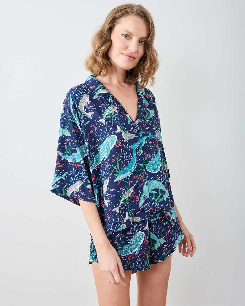 Arctic Sea Life - Eco Satin Sweet Dreams Set - Blue Chill - Printfresh