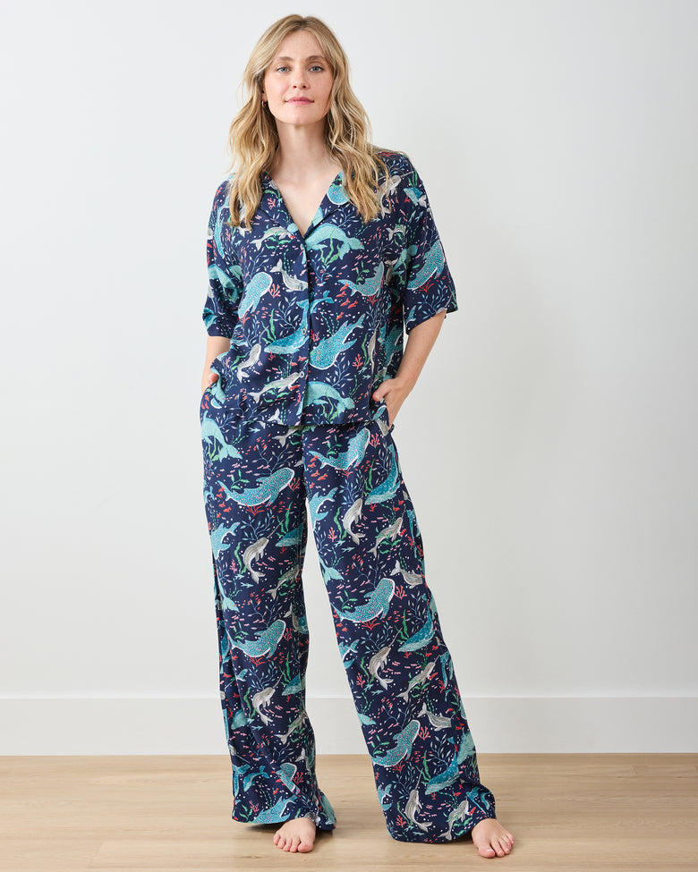 Arctic Sea Life - Eco Satin Wildest Dreams Set - Blue Chill - Printfresh