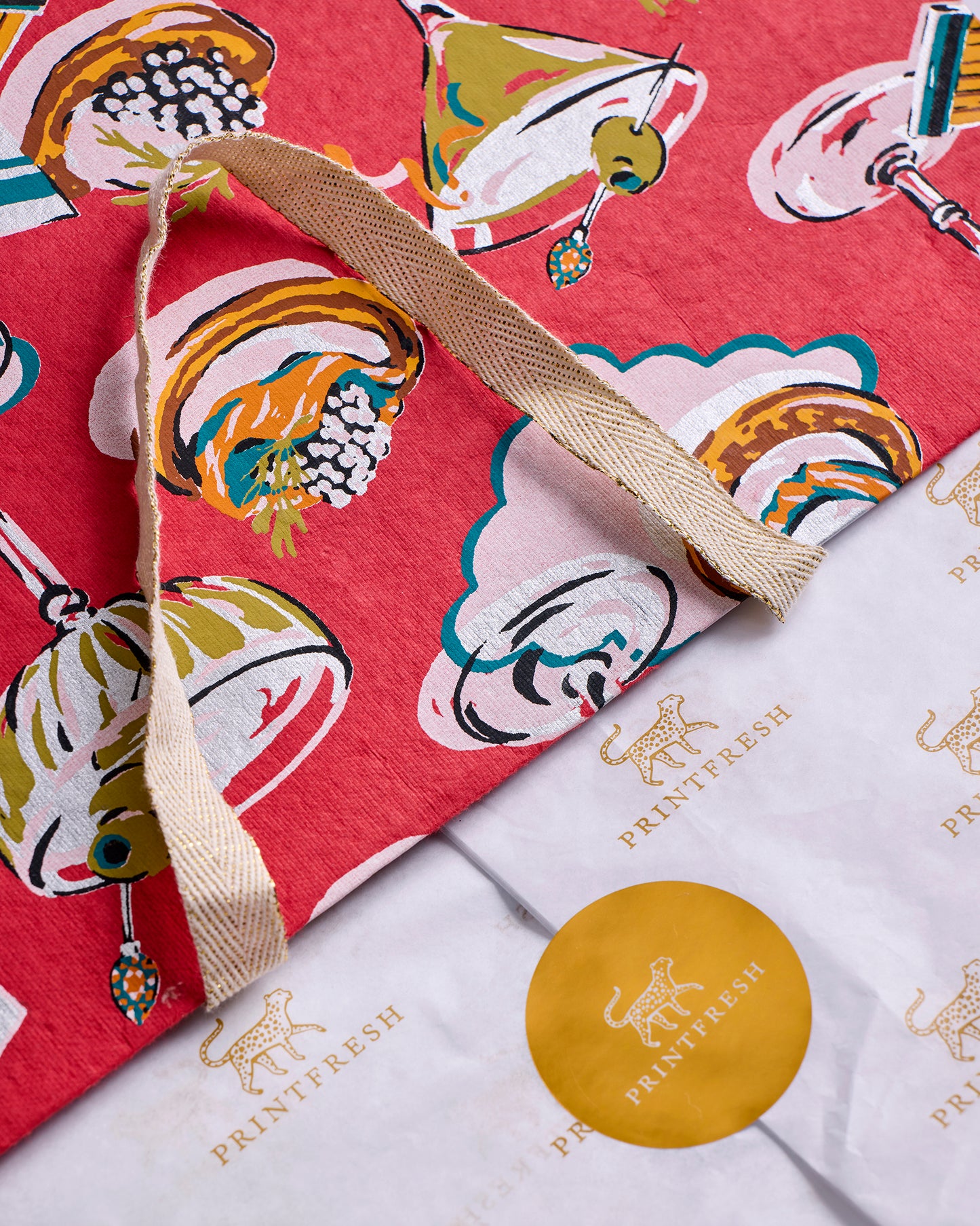 Blinis & Martinis - Gift Wrapping - Matchbook Red