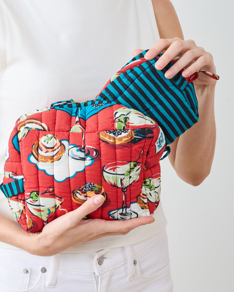 Blinis & Martinis - Three's Best Pouch Set - Matchbook Red - Printfresh