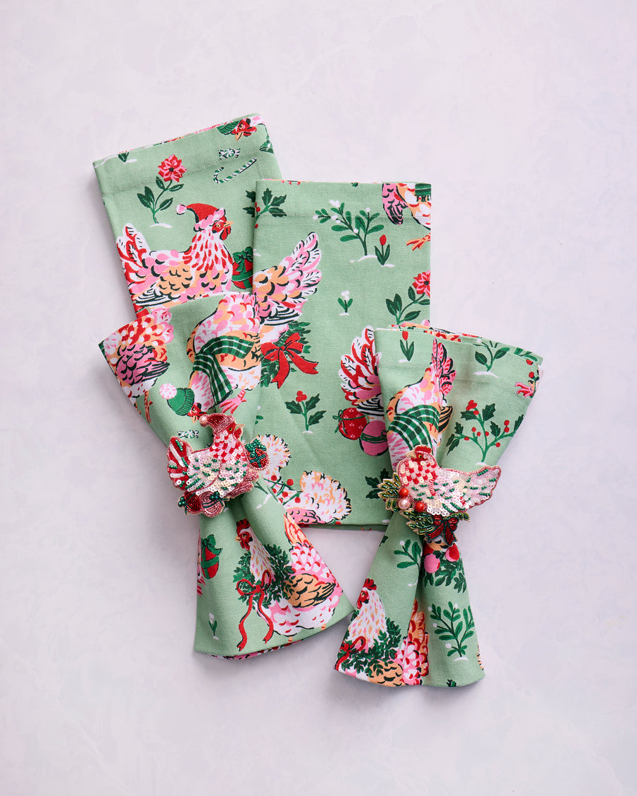 Holiday Hens - Tablescape Bundle - Sage - Printfresh