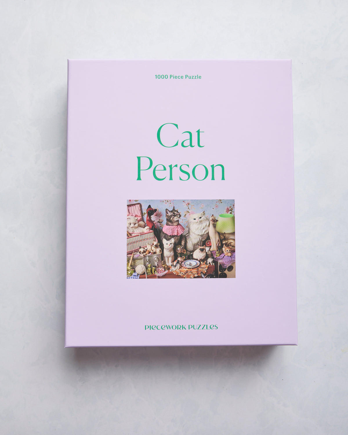 1000 Pieces - Cat Person - 1000 Piece Puzzle - Piecework Puzzles - Printfresh