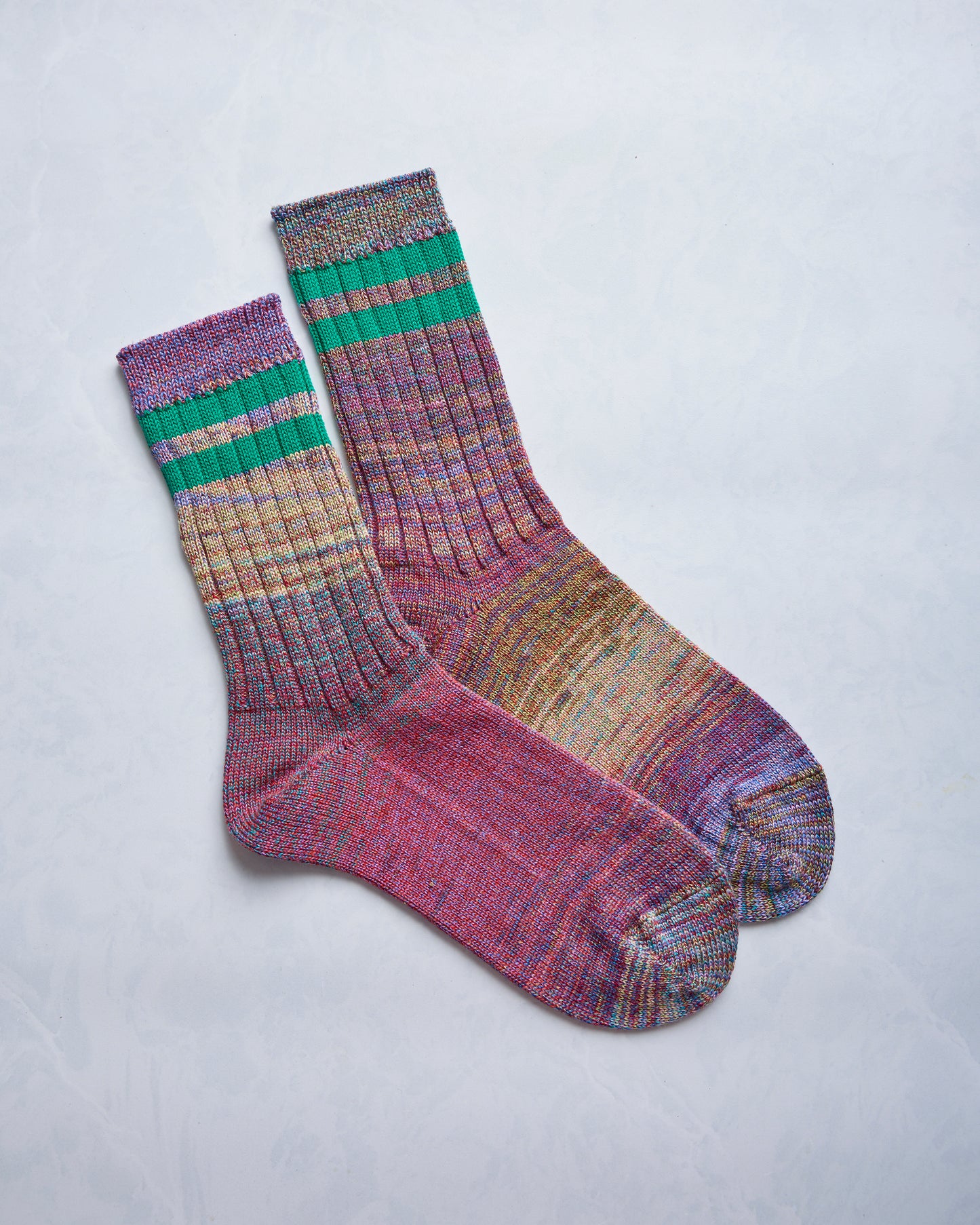 Emerald - Cosmic Space Dye Varsity Crew - Printfresh