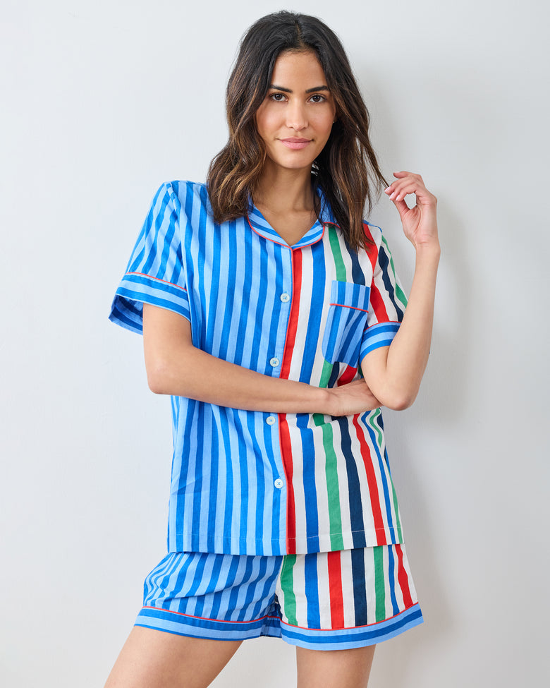 Gift Wrapping - Short PJ Set - Nautical Stripe - Printfresh