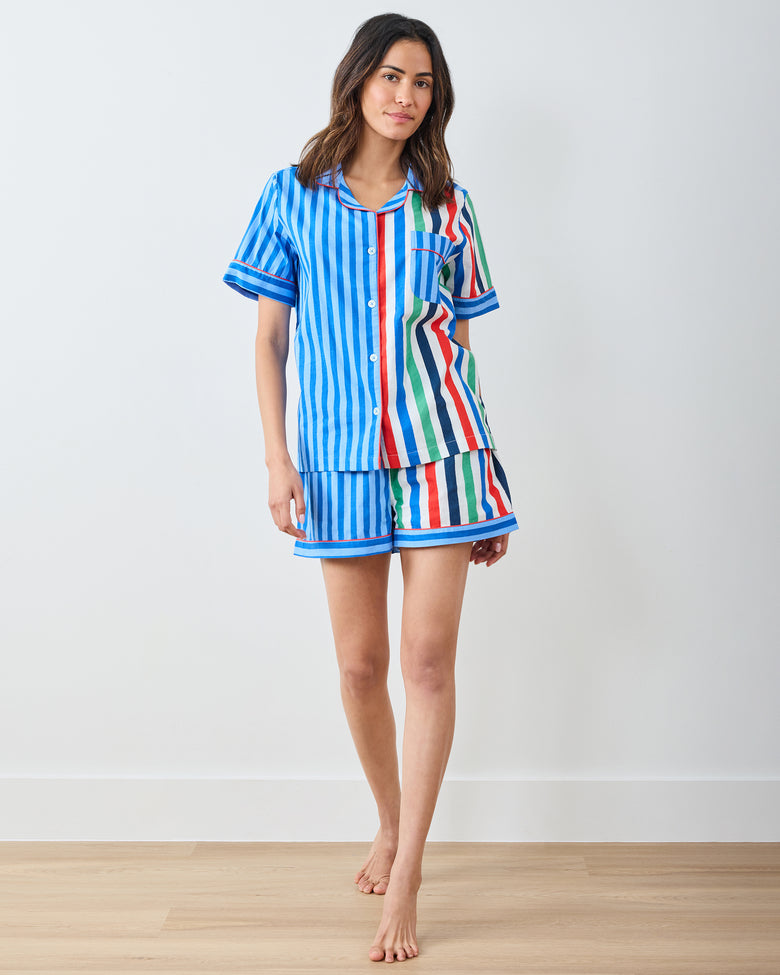 Gift Wrapping - Short PJ Set - Nautical Stripe - Printfresh