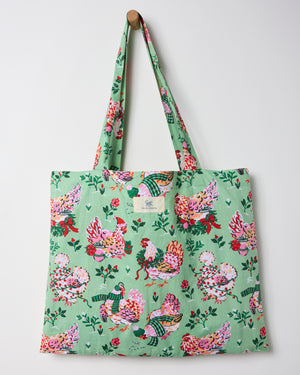 Holiday Hens -  Go To Tote - Sage