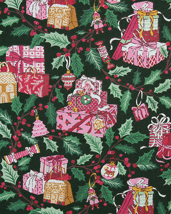 Holly Gifts - Lightweight Flannel Sleep Shirt - Garland - Printfresh