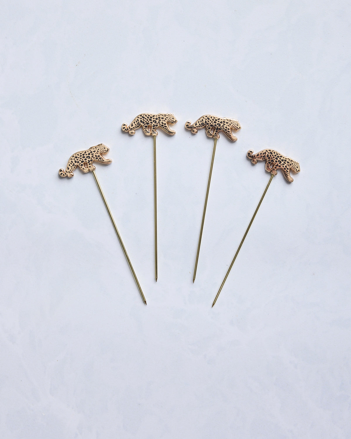 Gold - Leopard Cocktail Picks - Printfresh