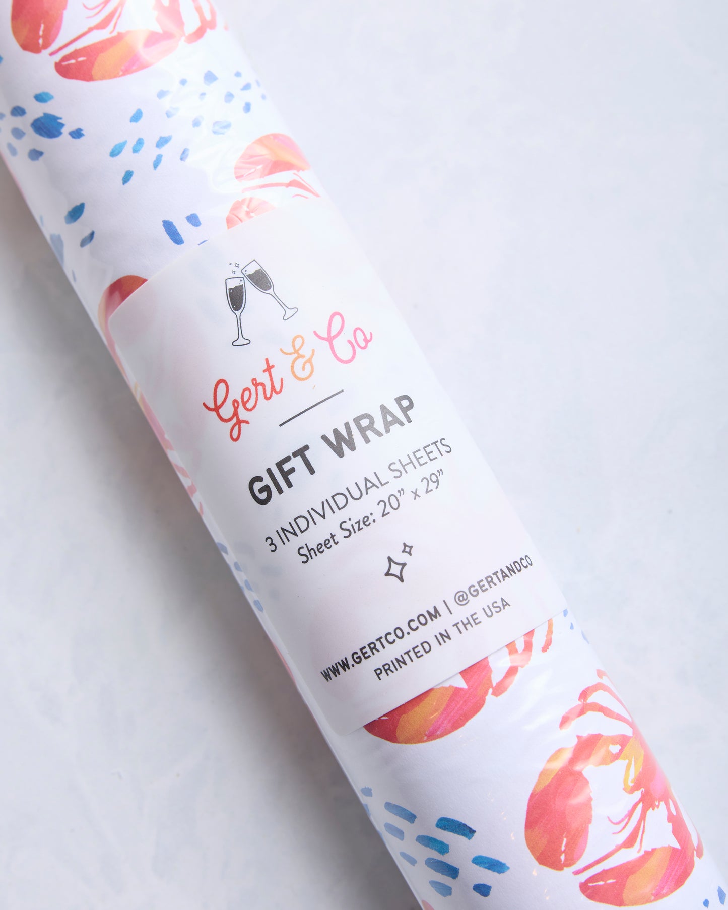 Lobster Print - Lobsters Gift Wrap - Printfresh