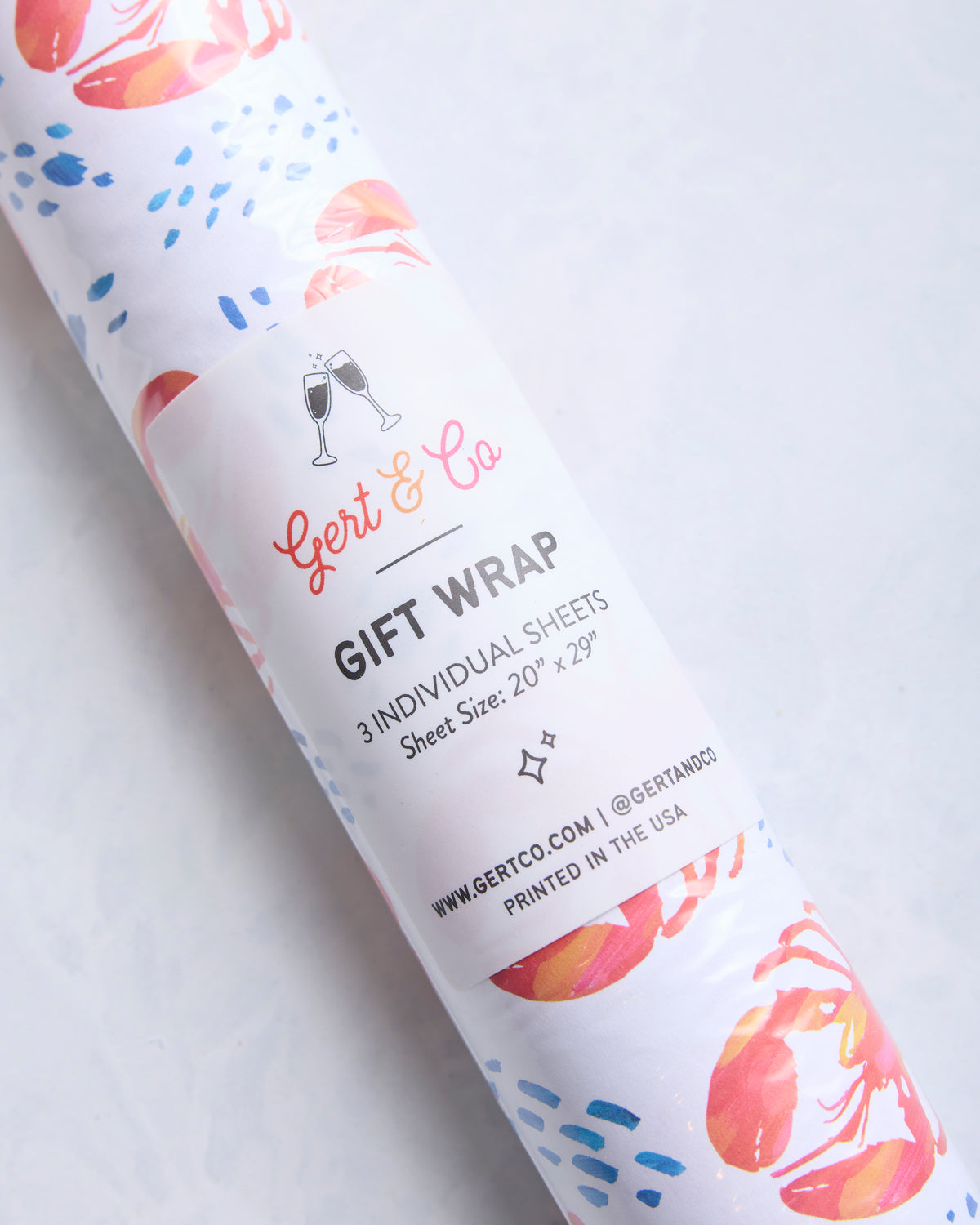 Lobster Print - Lobsters Gift Wrap - Printfresh