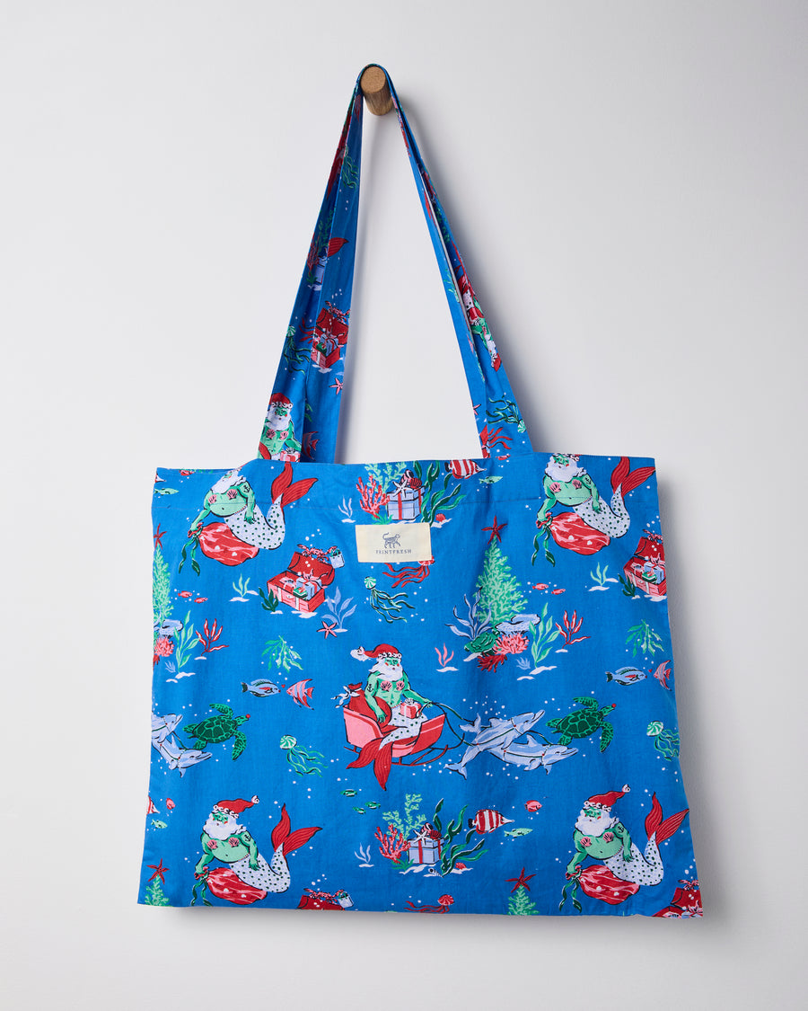 Merry Mermen - Go To Tote - Dolphin Tail - Printfresh
