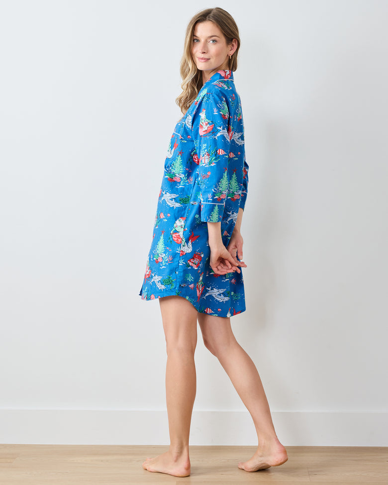 Merry Mermen - Sleep Shirt - Dolphin Tail - Printfresh