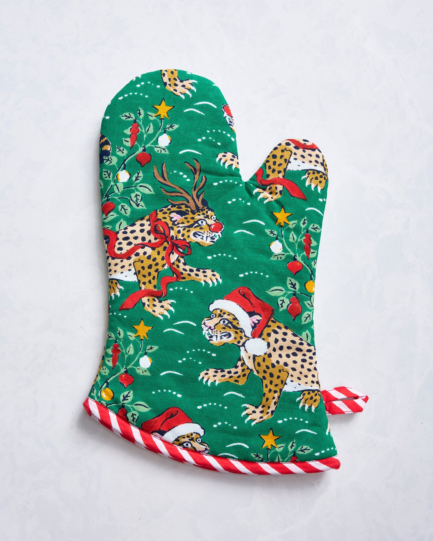 Very Merry Bagheera - Oven Mitt - Mistletoe - Printfresh
