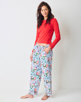 Holiday Hens - PJ Pants - Pale Blue