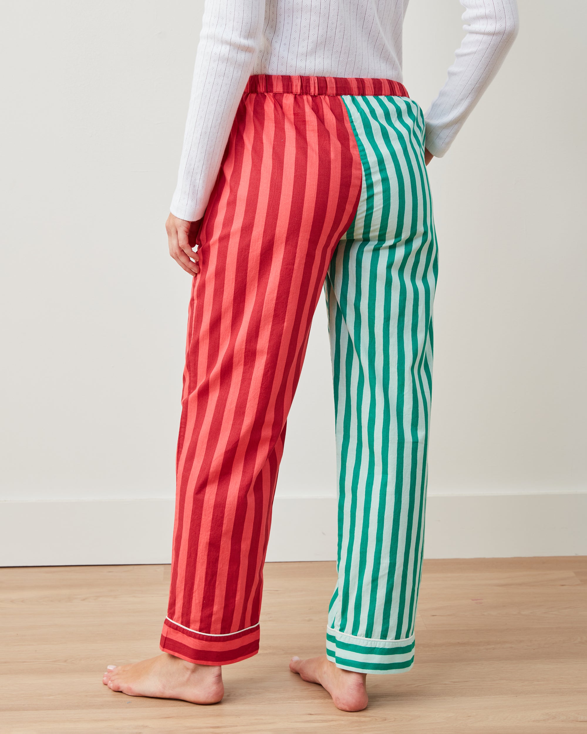 Holiday Stripes - PJ Pants - Spearmint & Peppermint - Printfresh