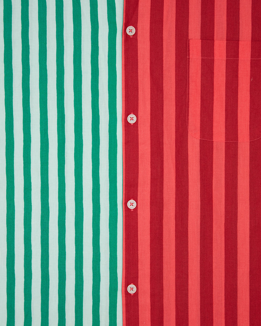 Holiday Stripes - Long PJ Set - Spearmint & Peppermint - Printfresh