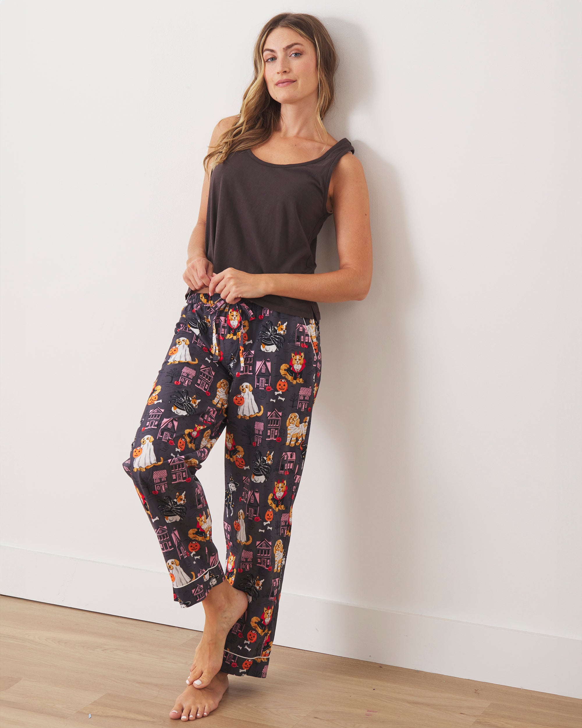 Howloween Night - PJ Pants - Moon Rock - Printfresh