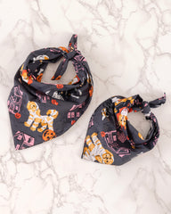 Howloween Night - Pet Bandana - Moon Rock - Printfresh