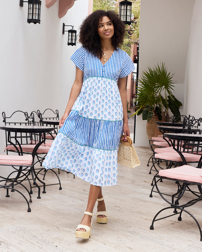 In Bloom - Main Act Dress - Blue Cloud - Printfresh