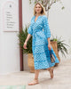 In Bloom - Main Street Dress - Powder Blue - Printfresh