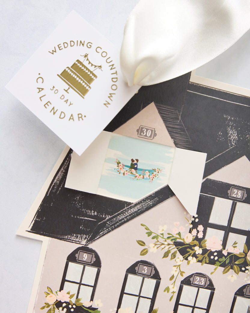 The First Snow - 30 Day Wedding Countdown Calendar - Printfresh