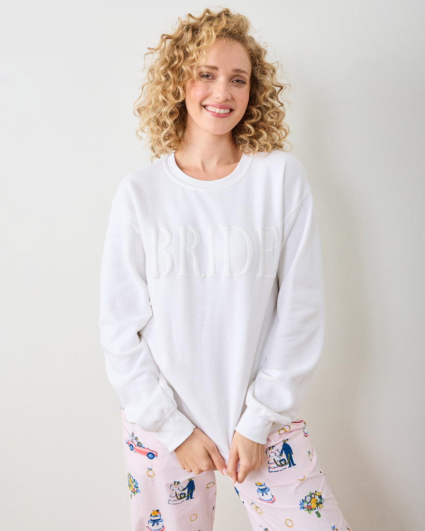 White - Bride Sweatshirt - Three Girls Shop - Printfresh
