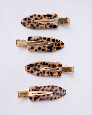 Leopard - Creaseless Clip Set Of 4