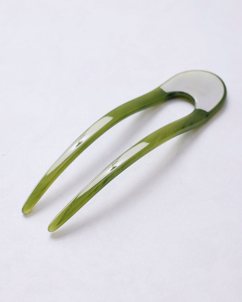 French Hair Pin in Algae - Printfresh