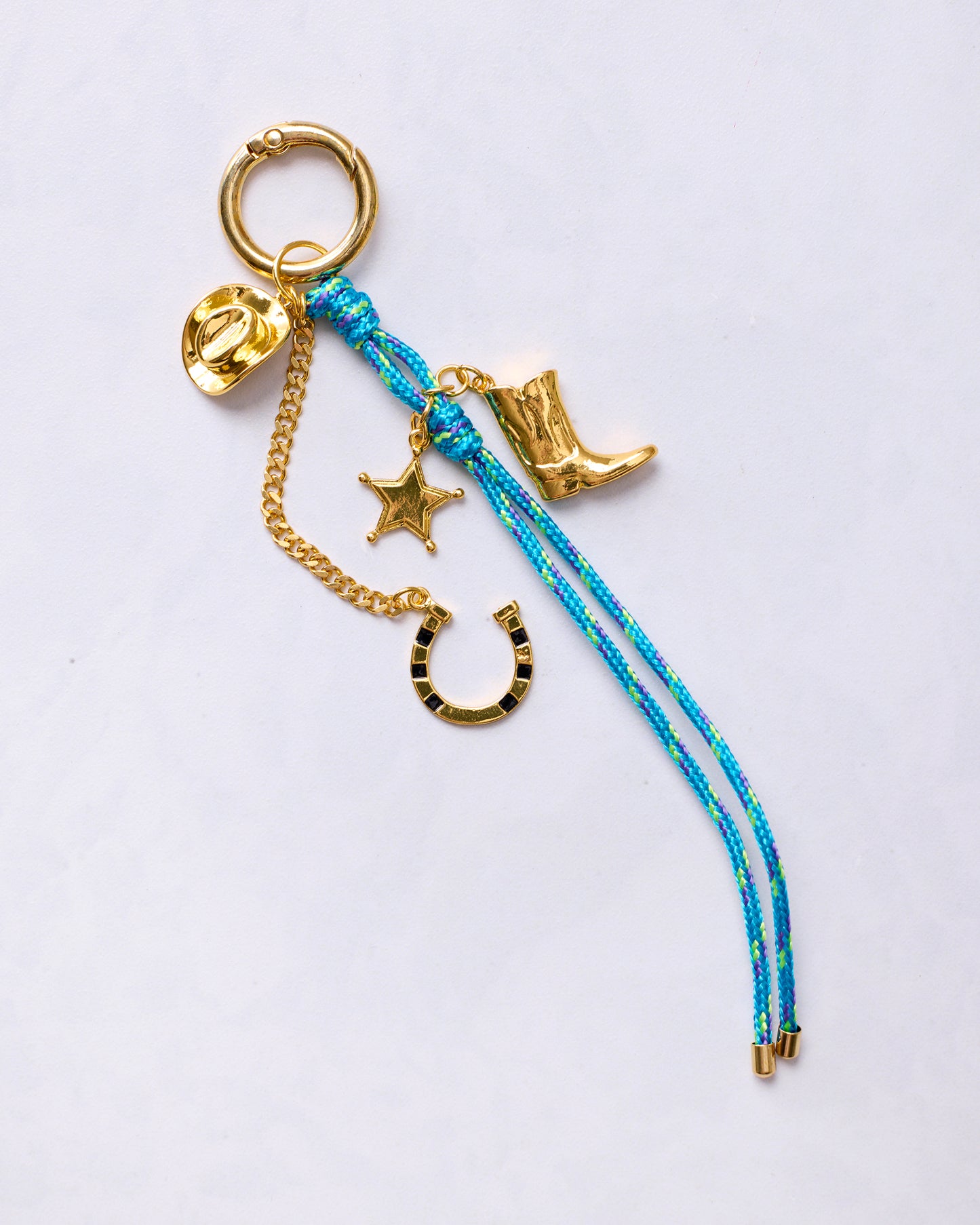 Blue Western - Bag Charm Keychain - Printfresh