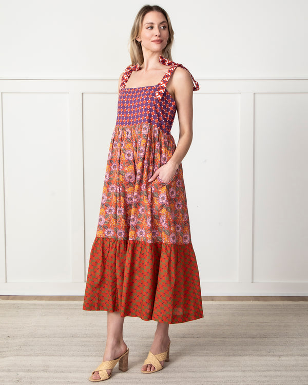 Leaps & Bounds - Way Around Dress - Clay Pot - Printfresh