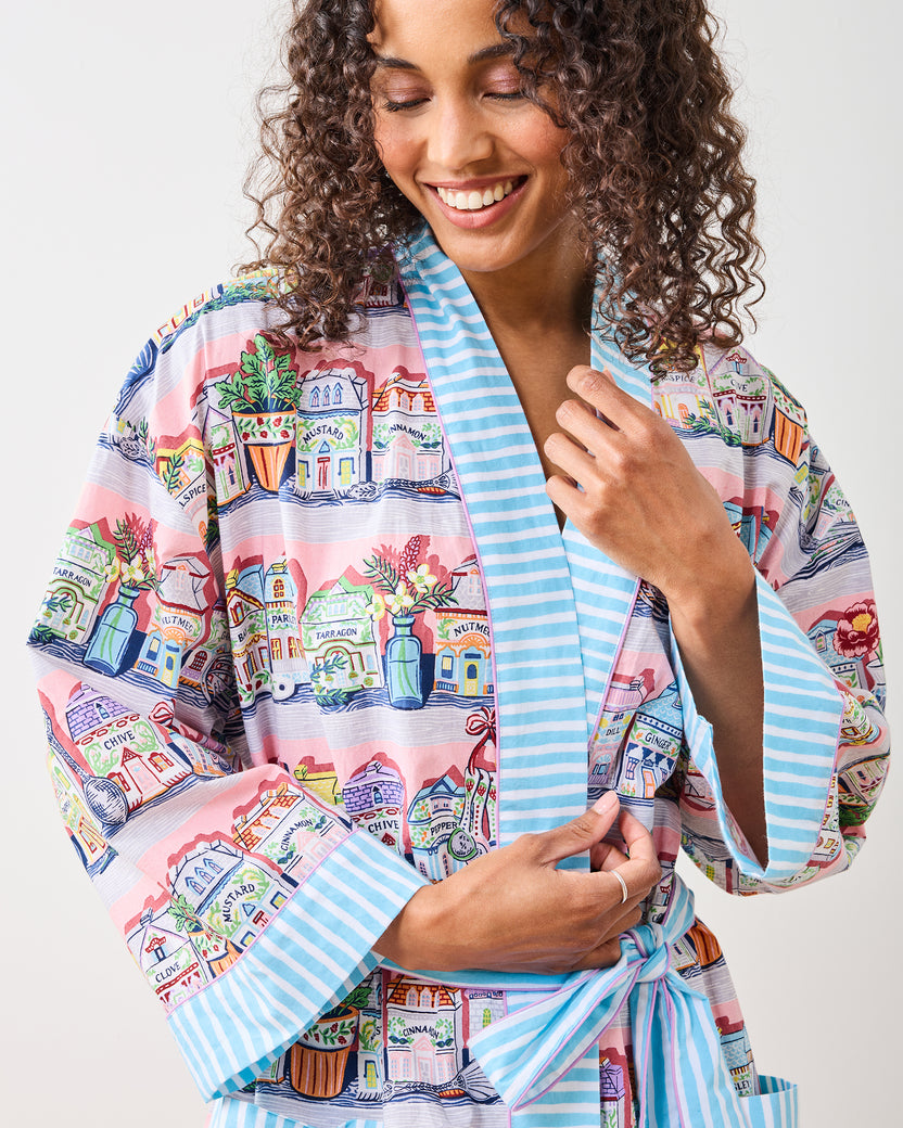 OLD Lenox Spice Village™ x PF - Lounge Robe - Kitchen Pink - Printfresh