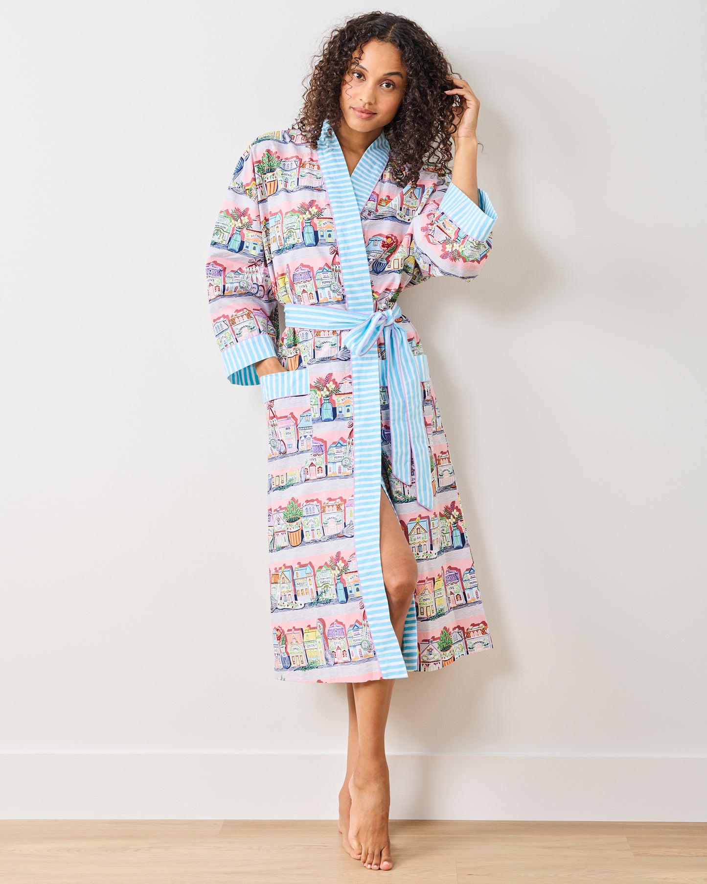 OLD Lenox Spice Village™ x PF - Lounge Robe - Kitchen Pink - Printfresh