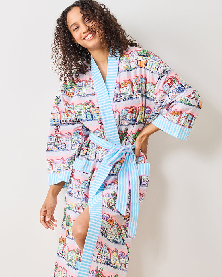 OLD Lenox Spice Village™ x PF - Lounge Robe - Kitchen Pink - Printfresh