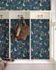 Must Love Dogs - Peel & Stick Wallpaper - Indigo - Printfresh