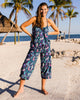Mythical Mermaids - Cami Cropped Pants Set - Shoreline Blue - Printfresh