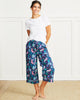 Mythical Mermaids - Cropped Pajama Pants - Shoreline Blue - Printfresh