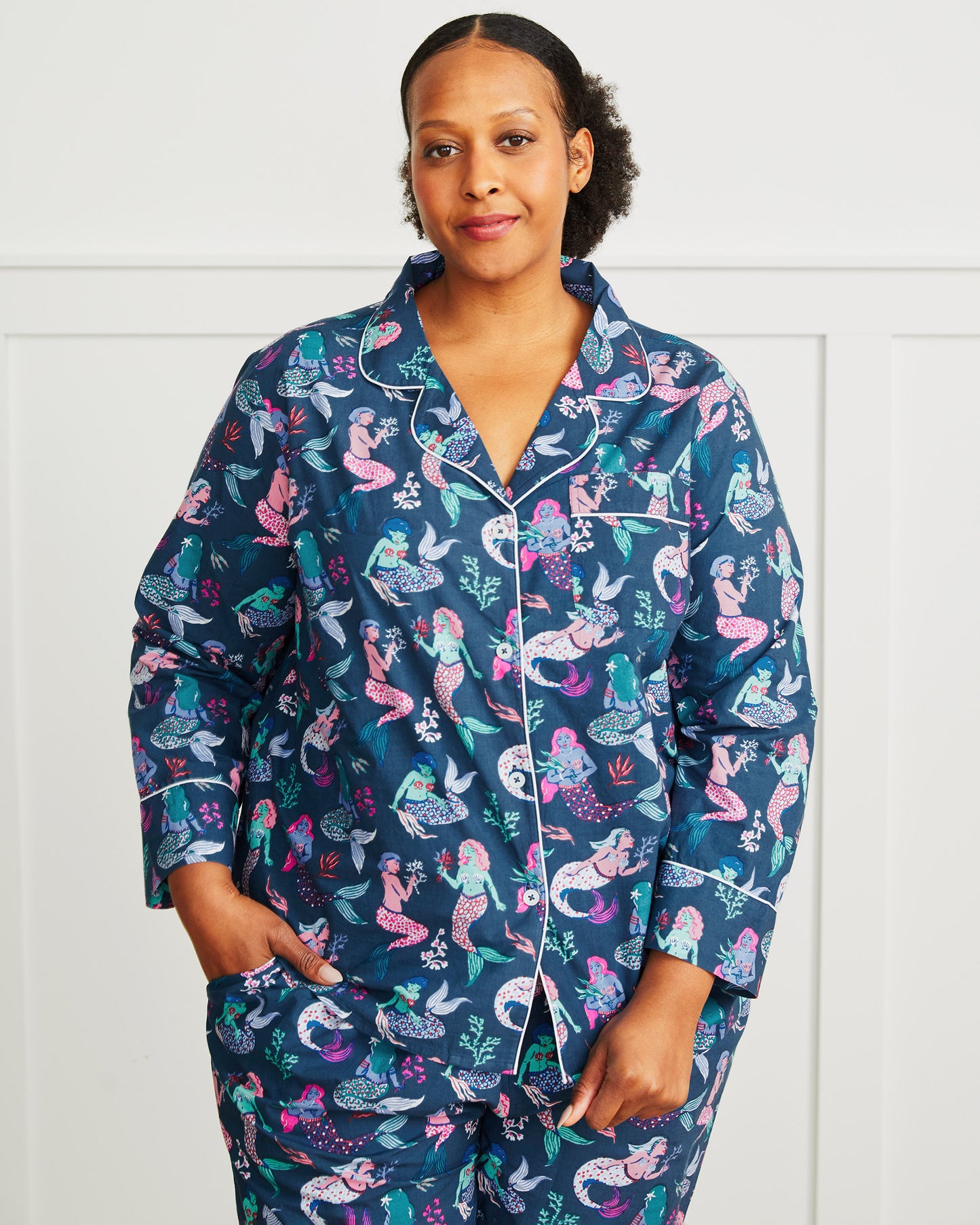 Mythical Mermaids - Long Sleep Set - Shoreline Blue - Printfresh