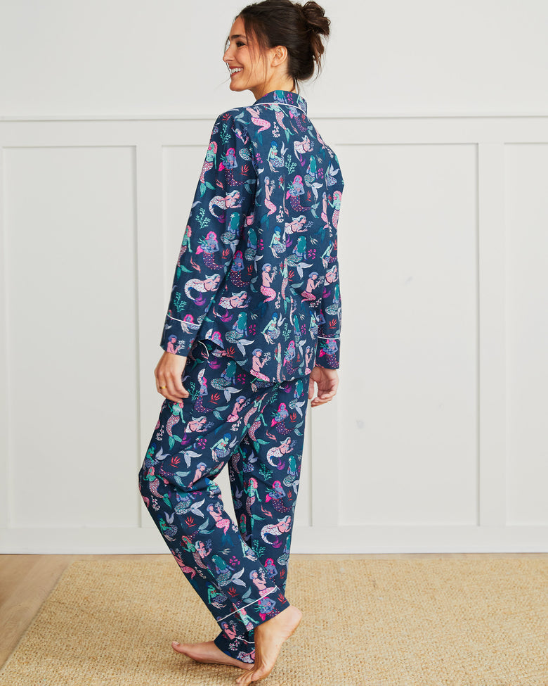 Mythical Mermaids - Long Sleep Set - Shoreline Blue - Printfresh