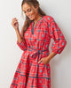 Nostalgia Plaid - Main Street Dress - Joyful Red - Printfresh