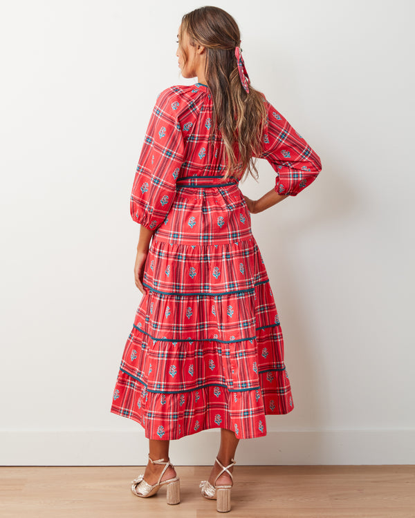 Nostalgia Plaid - Main Street Dress - Joyful Red - Printfresh