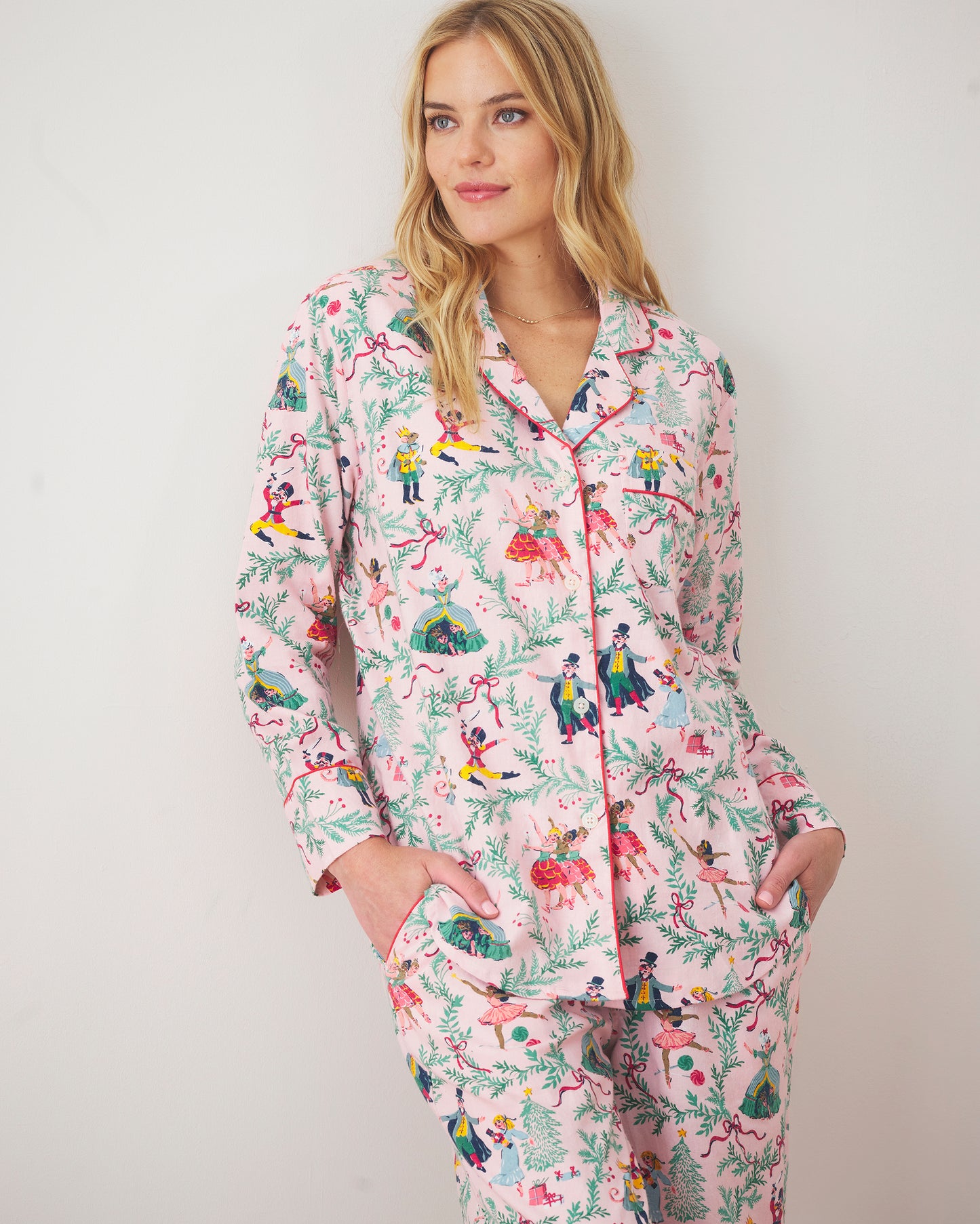 Nutcracker Dreams - Long PJ Set - Ballet Pink - Printfresh
