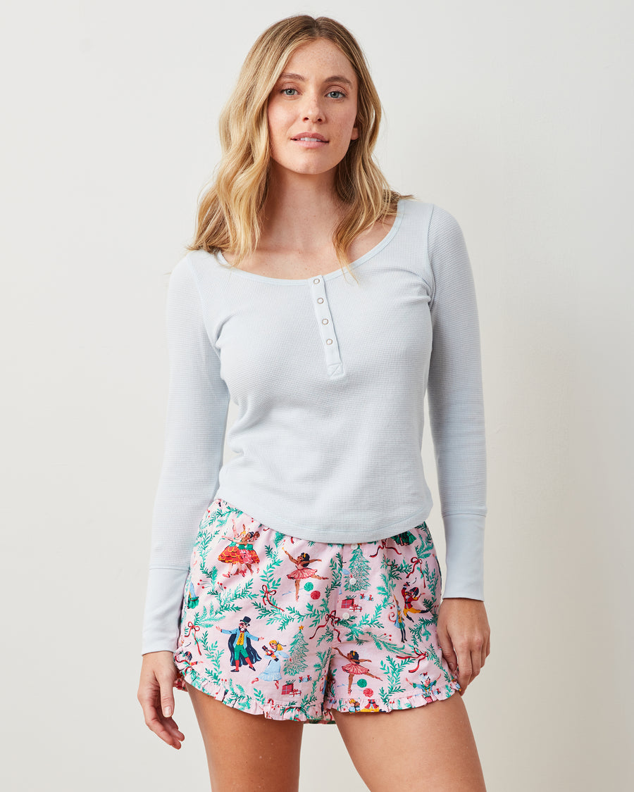 Nutcracker Dreams - Ruffle Shorts - Ballet Pink - Printfresh