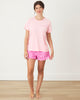 Live On The Bright Side - Oversized Graphic Tee - Pink Peony - Printfresh