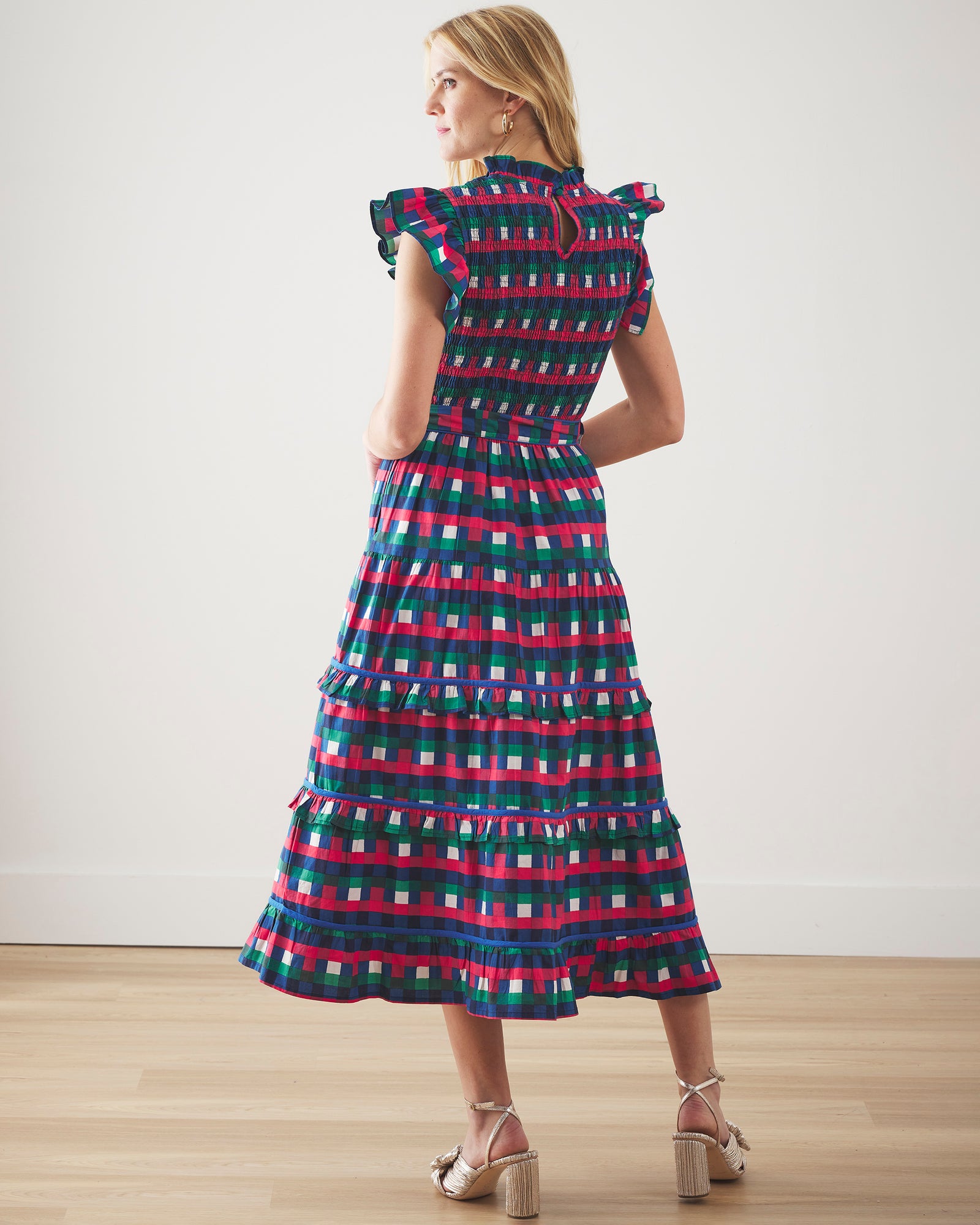 Painted Pixels - Ready to Ruffle Dress - Jewel Multi - Printfresh