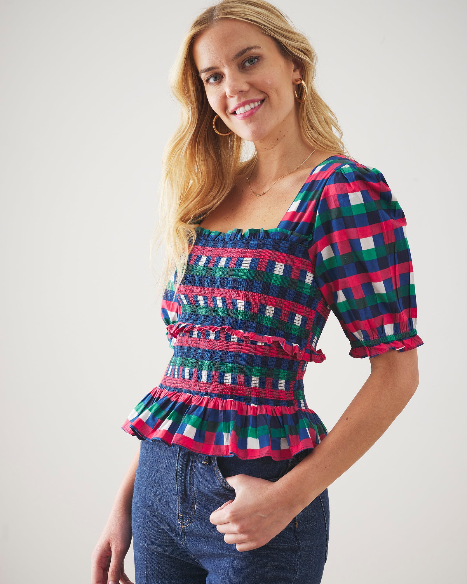 Painted Pixels - Sophisticated Soiree Top - Jewel Multi - Printfresh