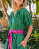 Seaside Stripes - Lightweight It's a Date Dress - Clover Green - Printfresh